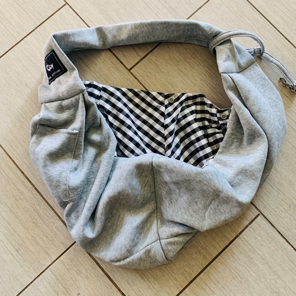 Dog Sling Cuby 100 Lined Gray - Picture 5 of 9